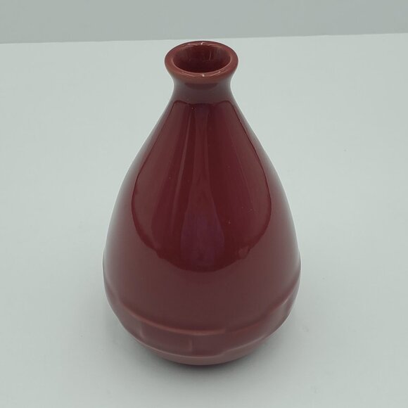 Longaberger Woven Traditions Paprika Reed Diffuser Small Round Bud Vase - Picture 2 of 5